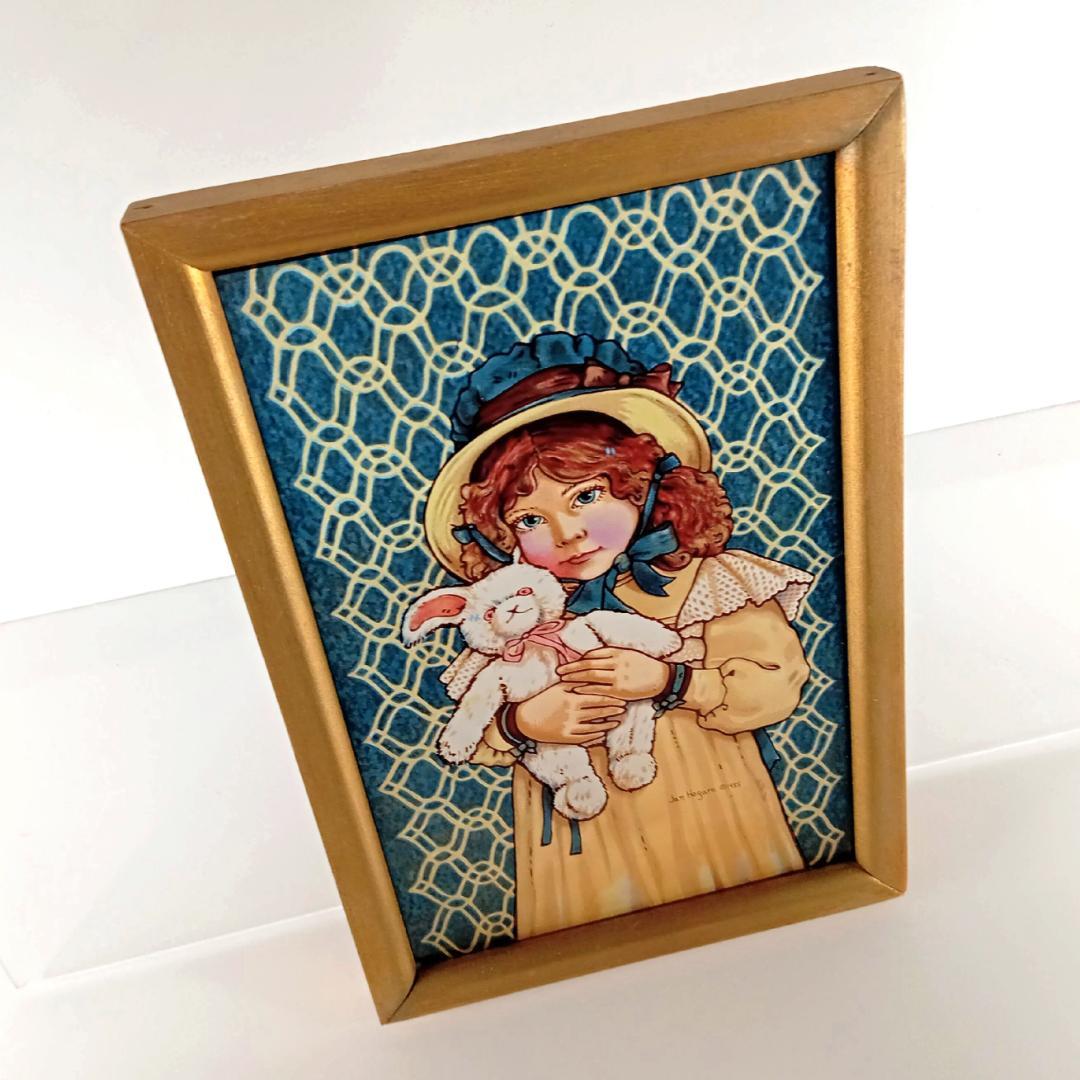 ジャン・ハガラ ステンドグラス 少女とお人形 レスリー グラスマスターズ社