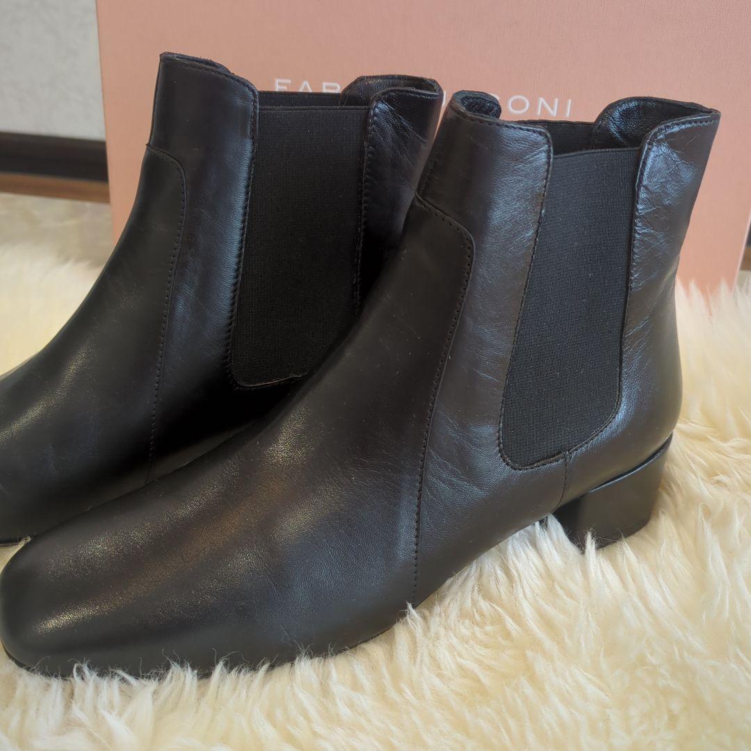 FABIO RUSCONI サイドゴアブーツ 38 ブラック 新品未使用