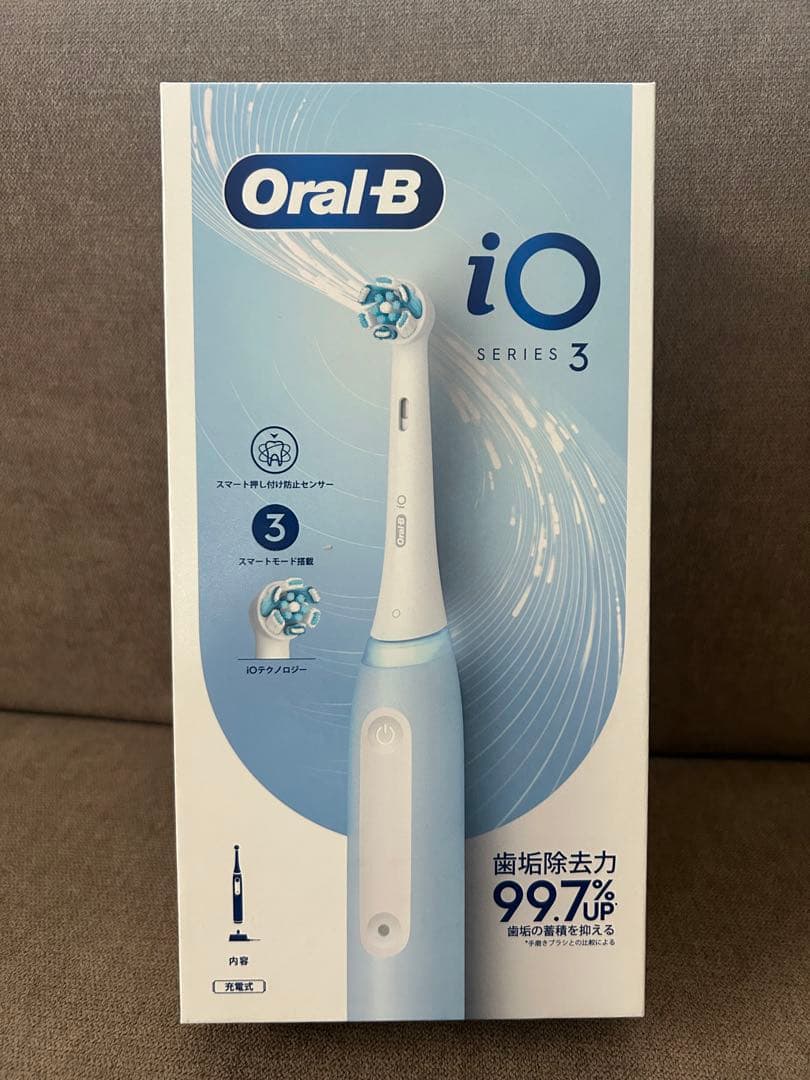 【新品 未使用】Oral-B iOシリーズ3 アイスブルー 本体