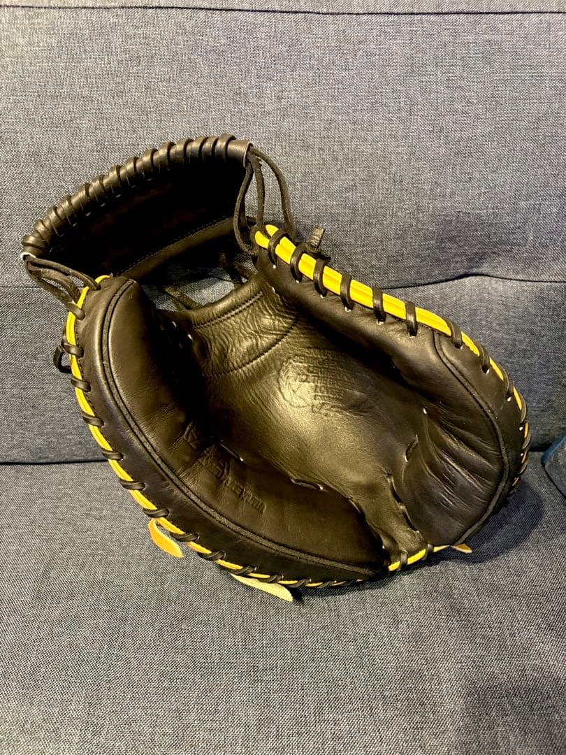 あ*あ様 【鬼型付け】未使用品ハタケヤマHATAKEYAMA軟式用キャッチャーミ