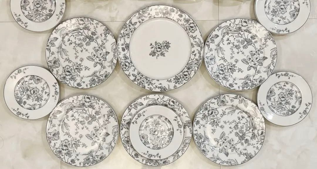 フローラル食器セット　5人分セット