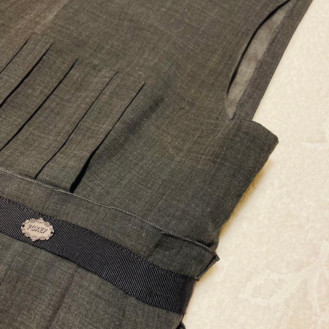 FOXY NEW YORK フォクシー　レディープリーツワンピース ノースリーブ