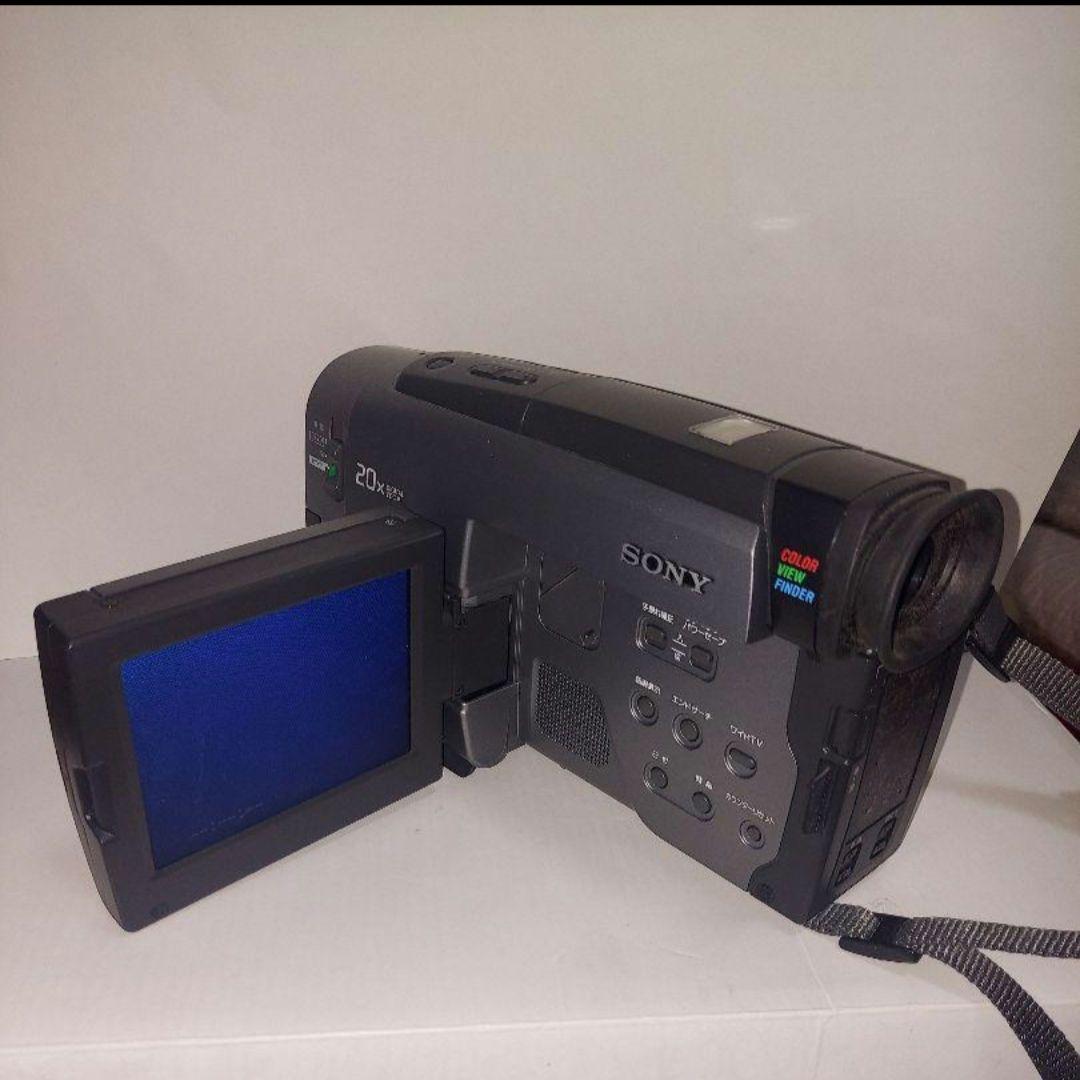 (04)SONY ソニー CCD-TRV90 ビデオカメラ 〈中古ジャンク品〉