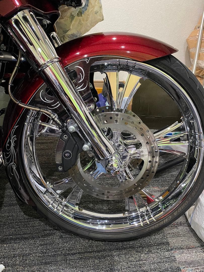 ロードキング フロントフォーク(純正)ブーツカバー(アレンネス) トリプルツリー