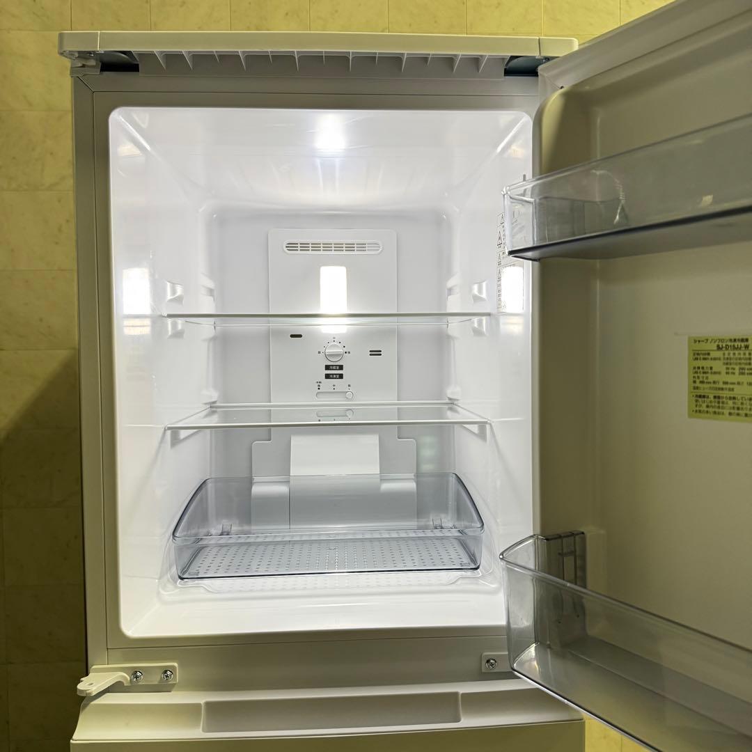シャープ 2023年製 SJ-D15JJ 冷蔵庫 庫内も外装もクリーニング済み！