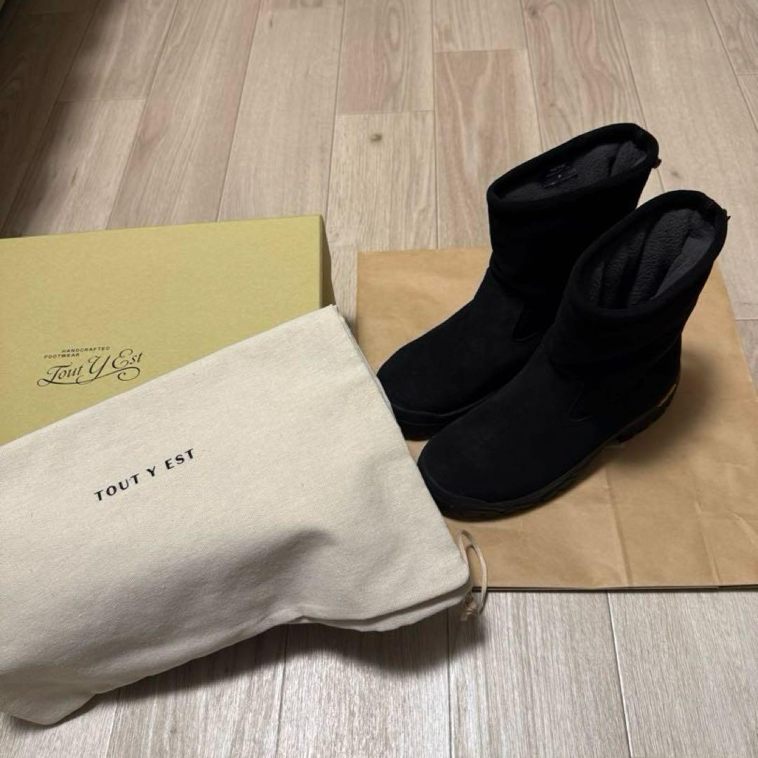 靴 TOUT Y EST, BOOTS MASSOT, Black, Size 37