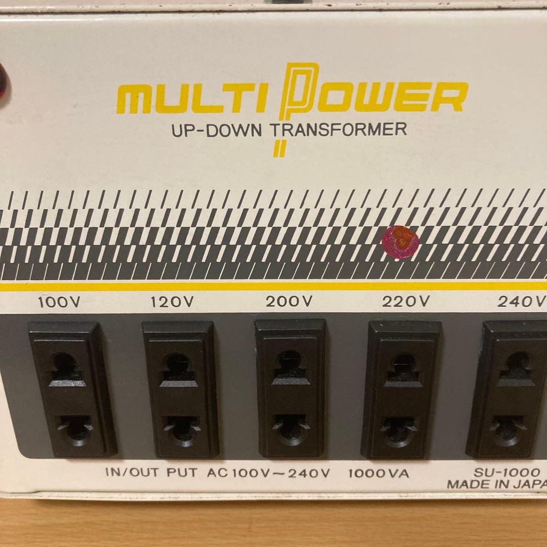 スワロー電機　MULTI POWER SU-1000 変圧トランス（昇降圧）