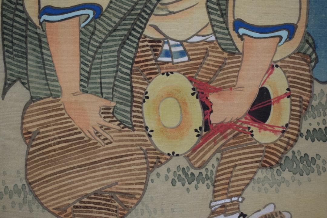 作者不詳/三河萬歳/正月掛/祝事掛/掛軸☆宝船☆Y-820　JM