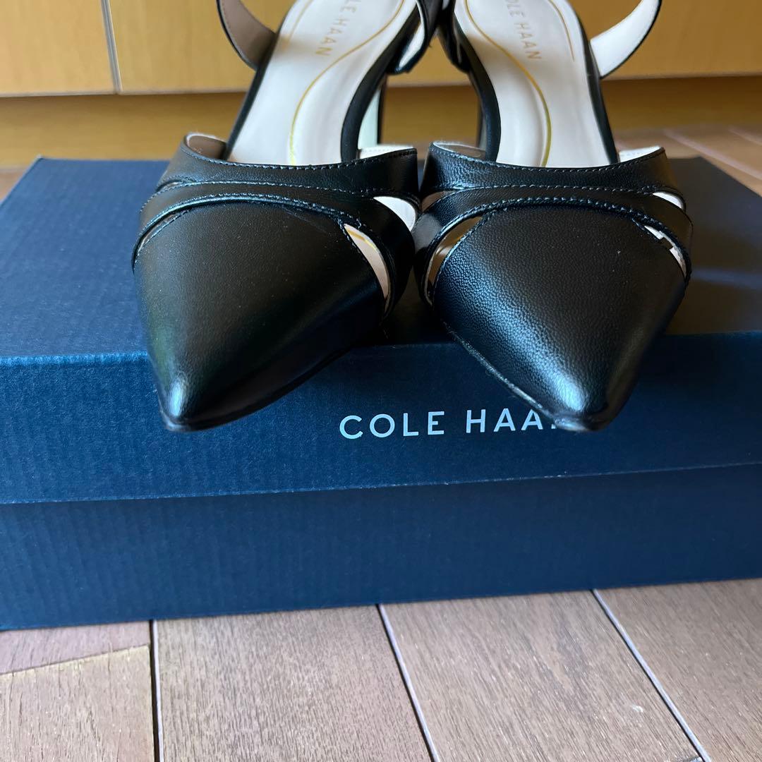 COLE HAAN ブラック ミュール ポインテッドトゥ