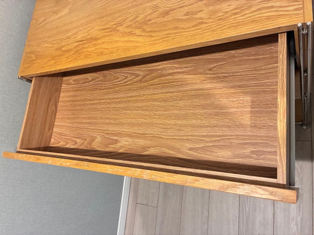 無印良品　ステンレスユニットシェルフ　引き出し付き