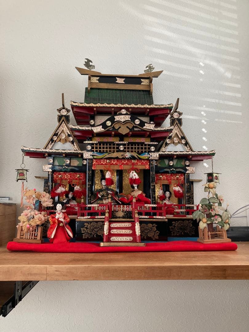 御殿雛　屋敷つき雛人形 アンティーク雛