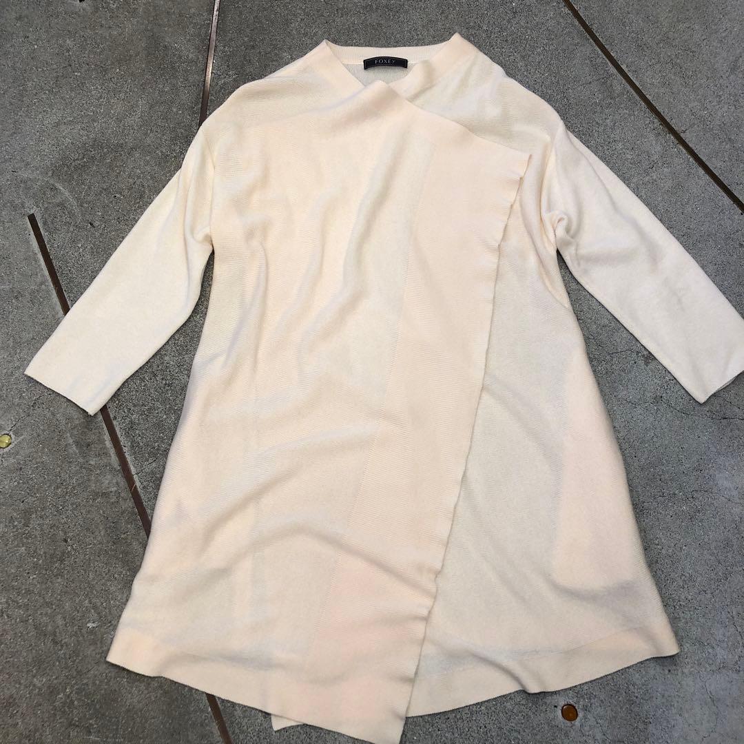 FOXEY カーディガン バニラ色 未使用品