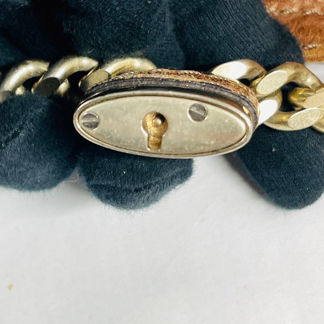 希少 Chloé クロエ パディントン レザー ハンドバッグ パドロック 茶