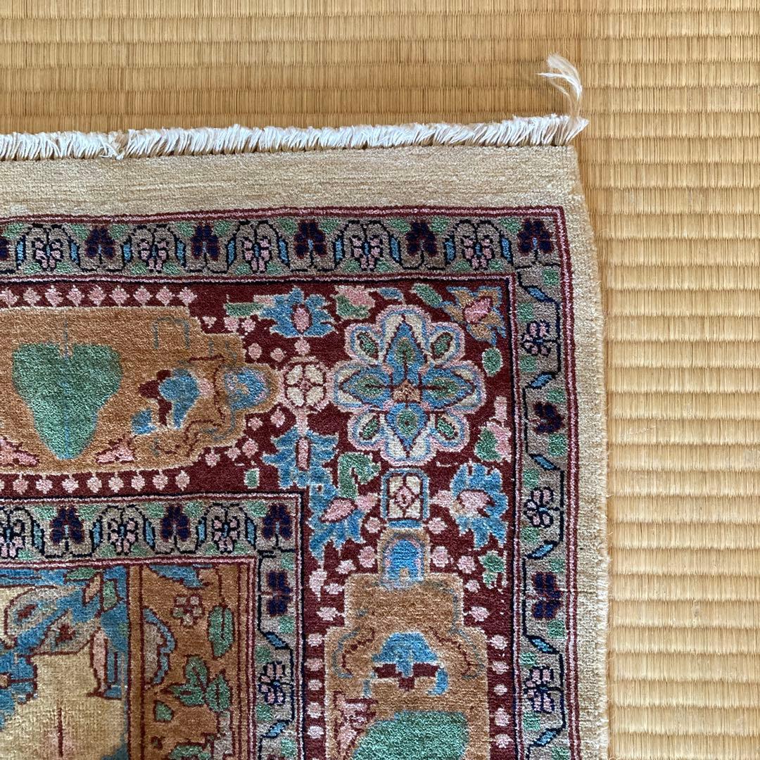 ★ コハク【古着・服中心】★ トライバルラグ　パキスタン　大判　レア