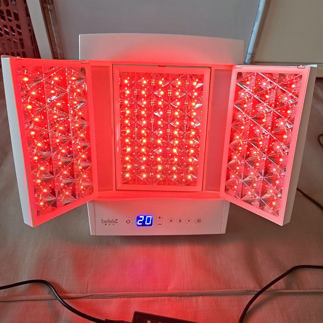 美ルルヒカリプラス《フォトフェイシャルLEDミラー》美品