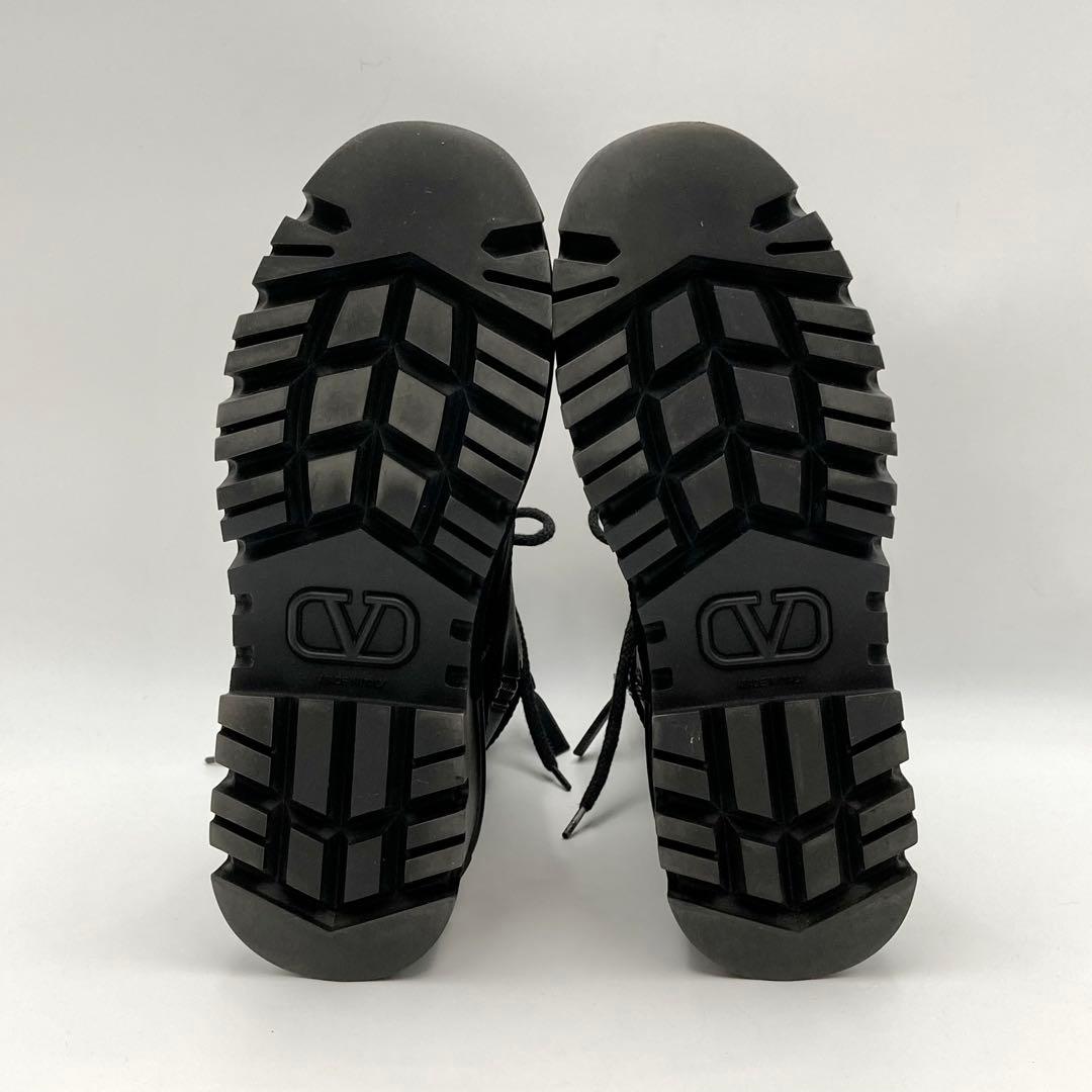 HOLIC✨ ヴァレンティノ キャンプサイト ブーツ 黒 Vロゴ 36.5