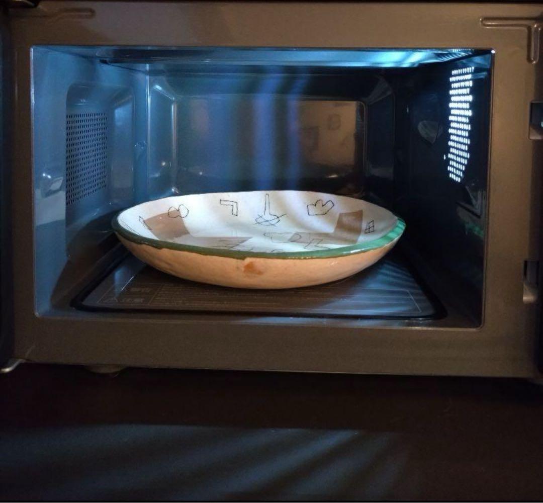 【美品】ツインバード　センサー付　フラット　電子レンジ　18L　黒