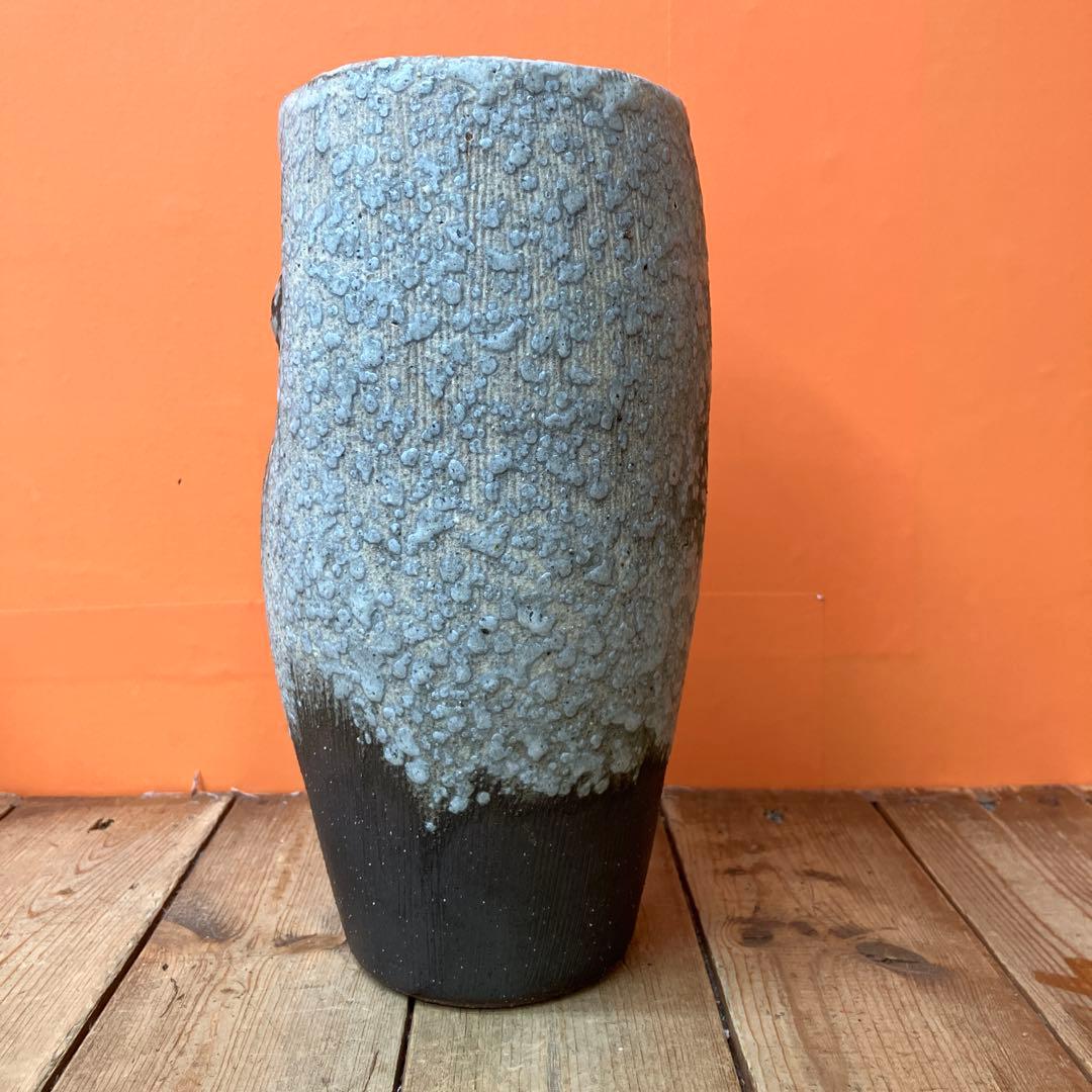 C-壁 分福 信楽焼 しがらき焼 花瓶 花器 陶器 和風 大型花瓶 伝統工芸