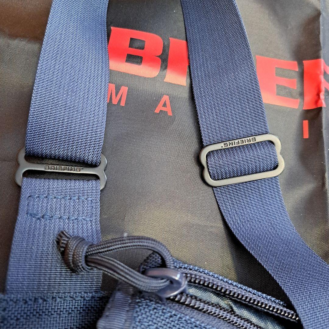 BRIEFING ビームスプラスネイビー ショルダーバッグ(袋付き)