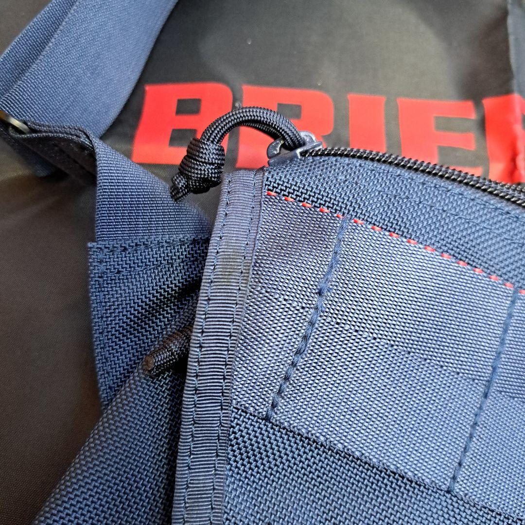 BRIEFING ビームスプラスネイビー ショルダーバッグ(袋付き)