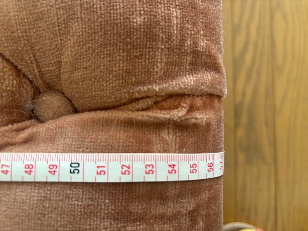 猫脚　ピンク ベルベット ヴィンテージ スツール　オットマン