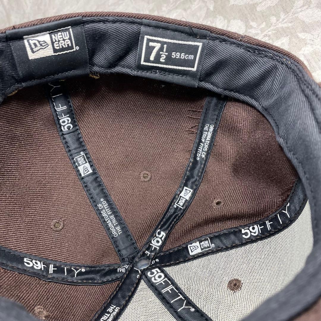 横浜ベイスターズ NEW ERA キャップ 旧ロゴ β ベータ 茶色