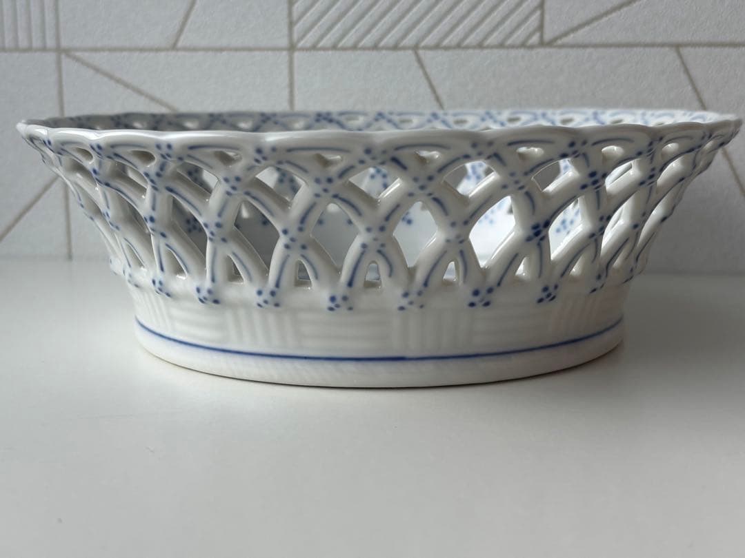 ロイヤルコペンハーゲン ボウル　ブルーフルーテッド フルレース