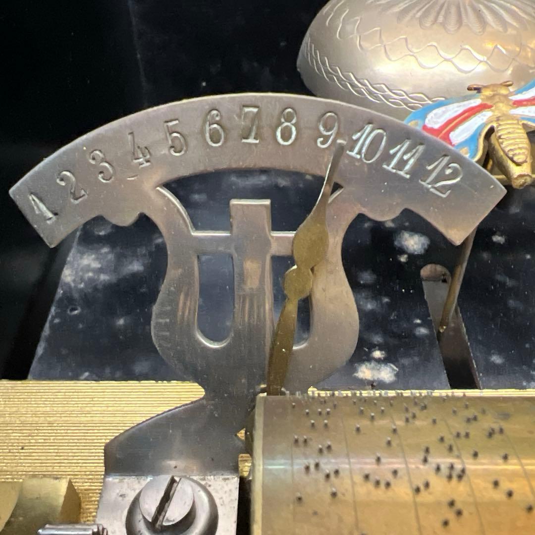 可動品約65弁ベル六個12曲極太超特大オルゴール約23kg東な7-0909⭐︎2F