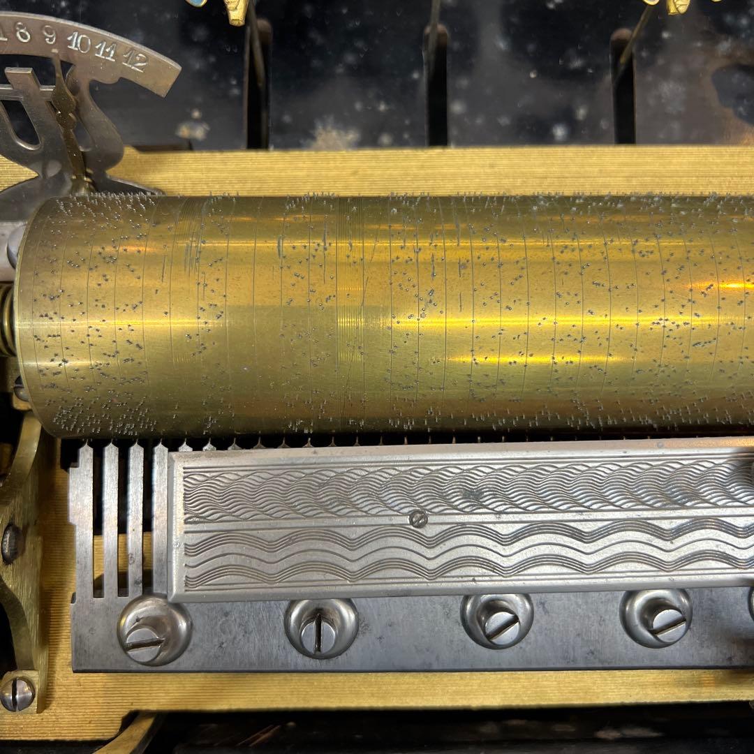 可動品約65弁ベル六個12曲極太超特大オルゴール約23kg東な7-0909⭐︎2F