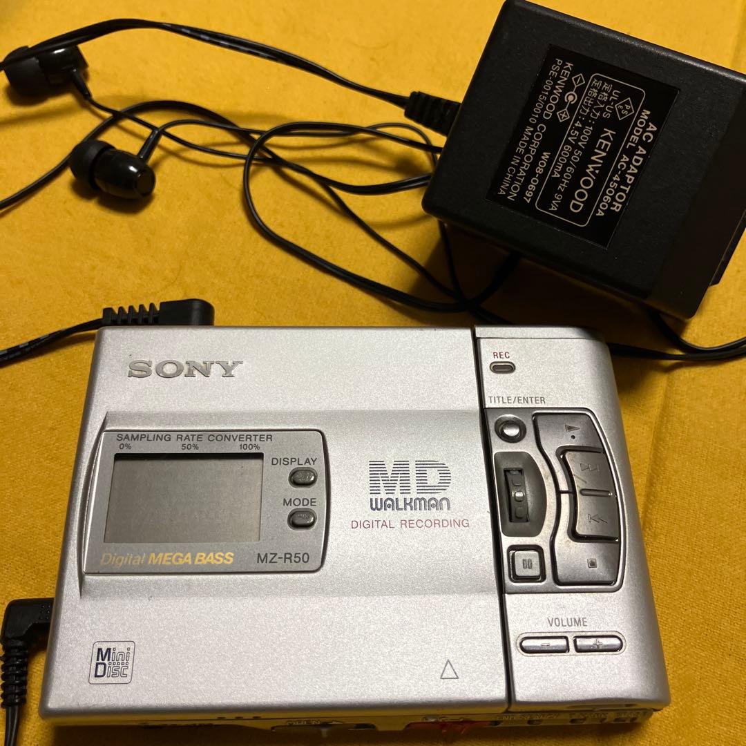 marty品、SONY MZ-R50 ポータブルMDレコーダー