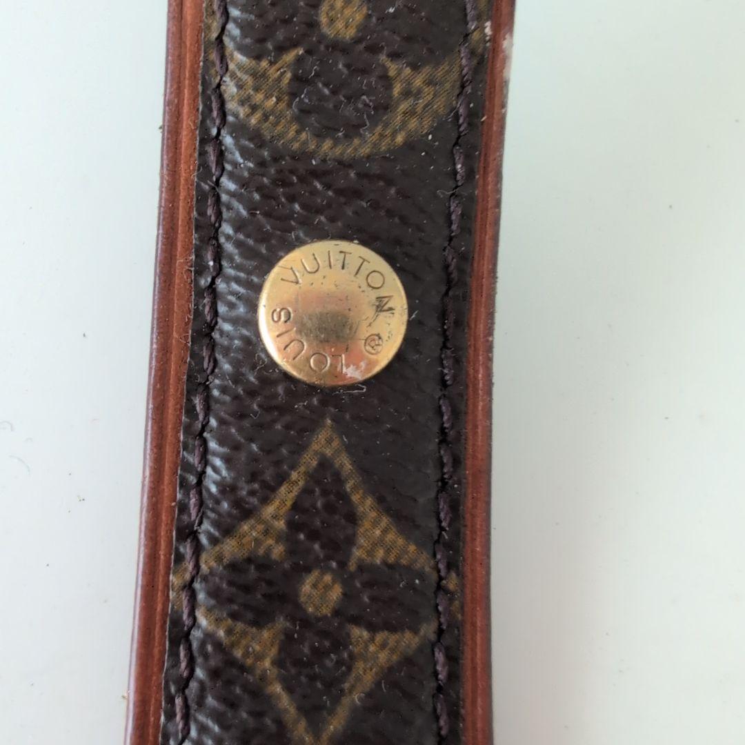 Louis Vuitton レザー首輪 モノグラム