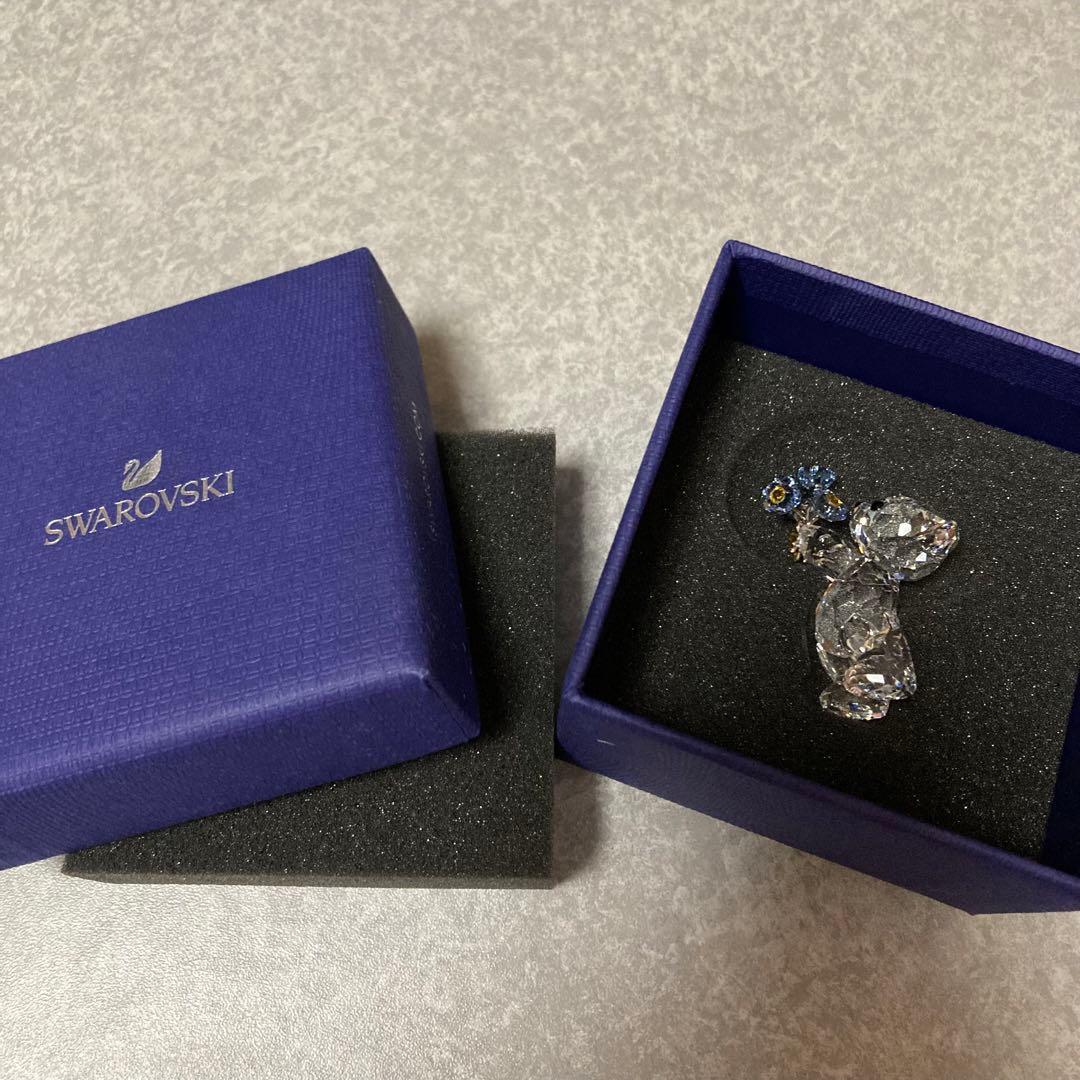 【新品】Swarovski 置物 Krisベア Forget-me-not