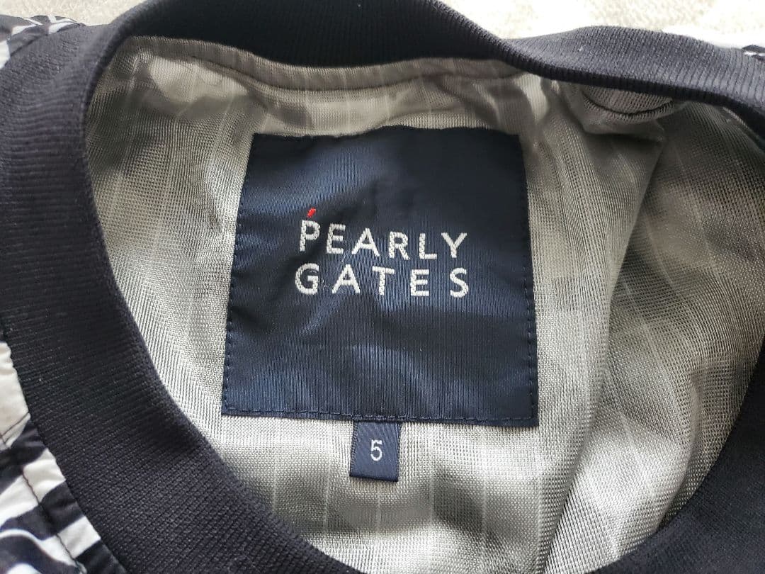 PEARLY GATES ゼブラ柄ナイロンジャンパー サイズ5