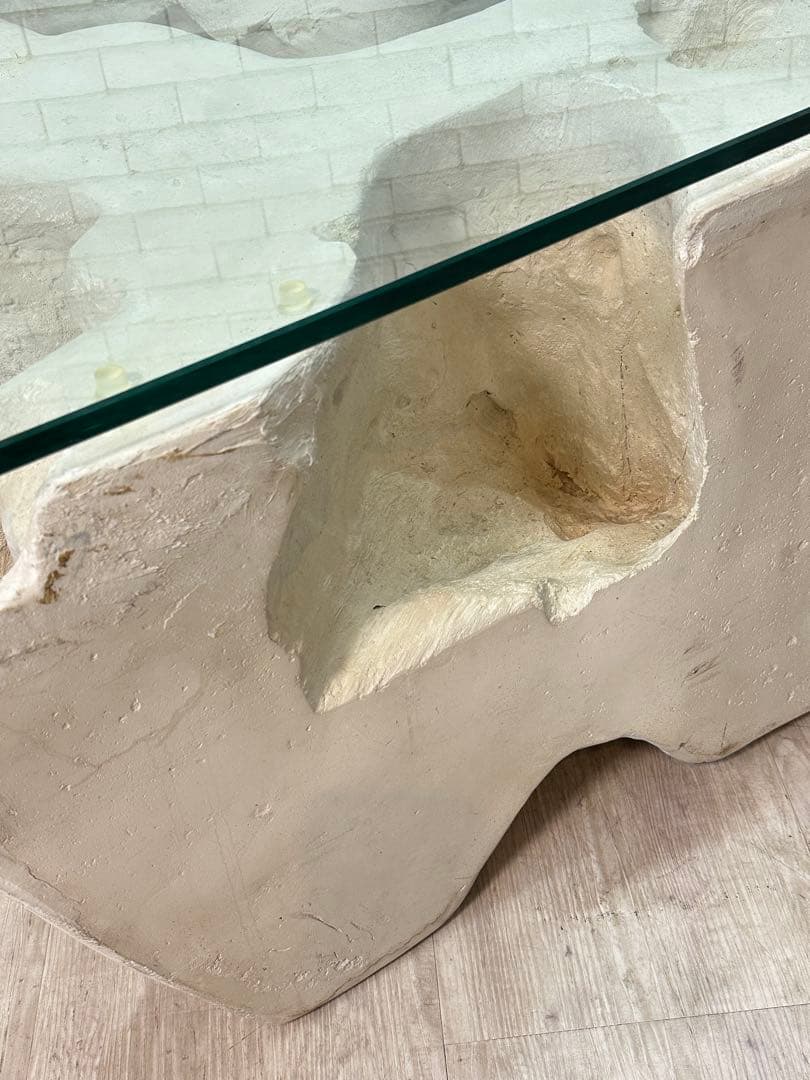 【東京都内23区配送無料】　アメリカ　輸入品　センターテーブル　ガラス　リビング