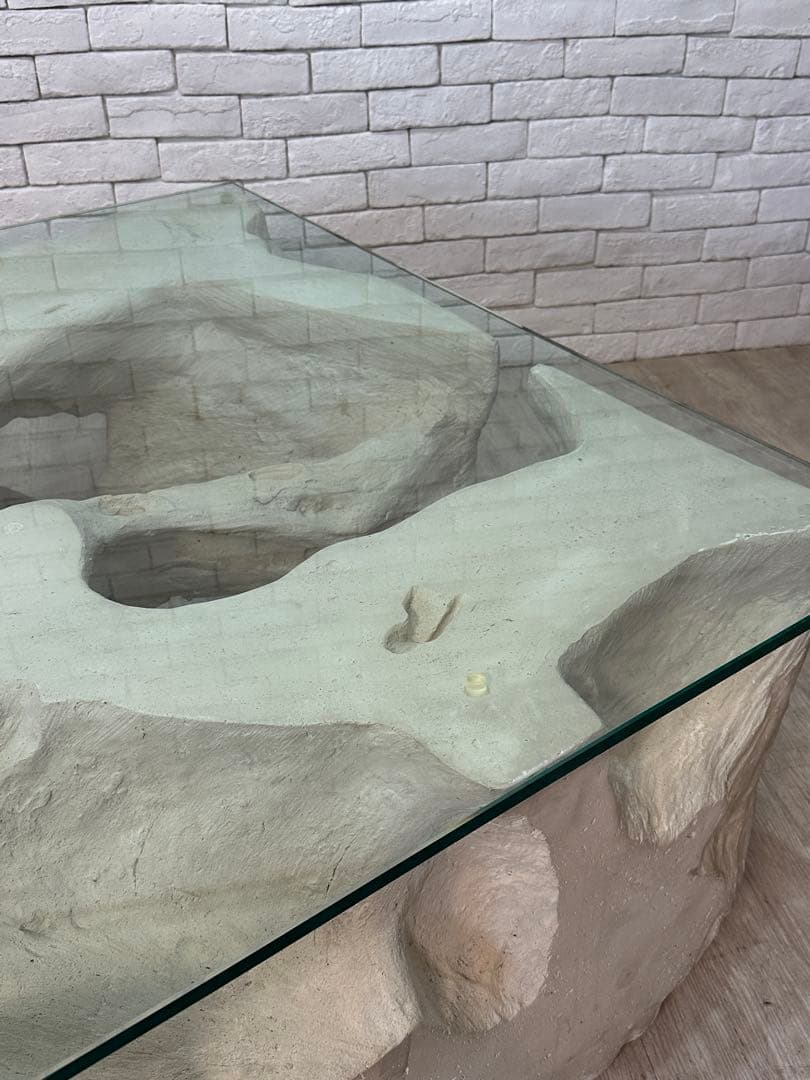 【東京都内23区配送無料】　アメリカ　輸入品　センターテーブル　ガラス　リビング