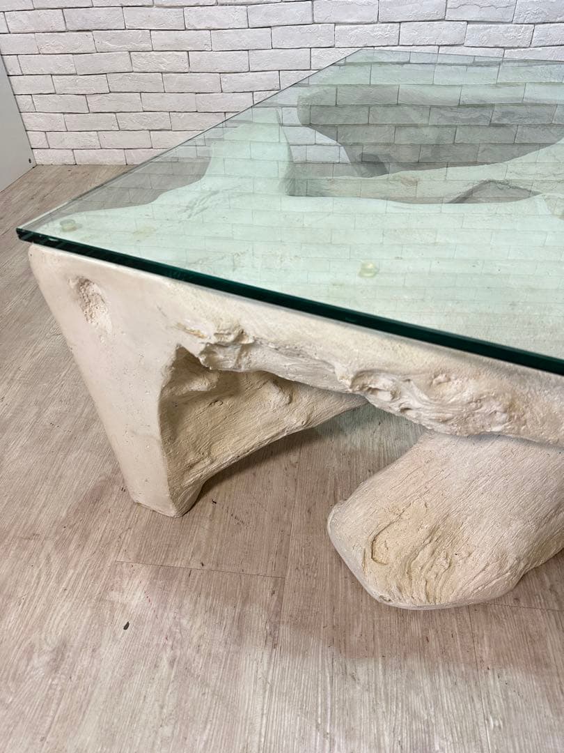 【東京都内23区配送無料】　アメリカ　輸入品　センターテーブル　ガラス　リビング