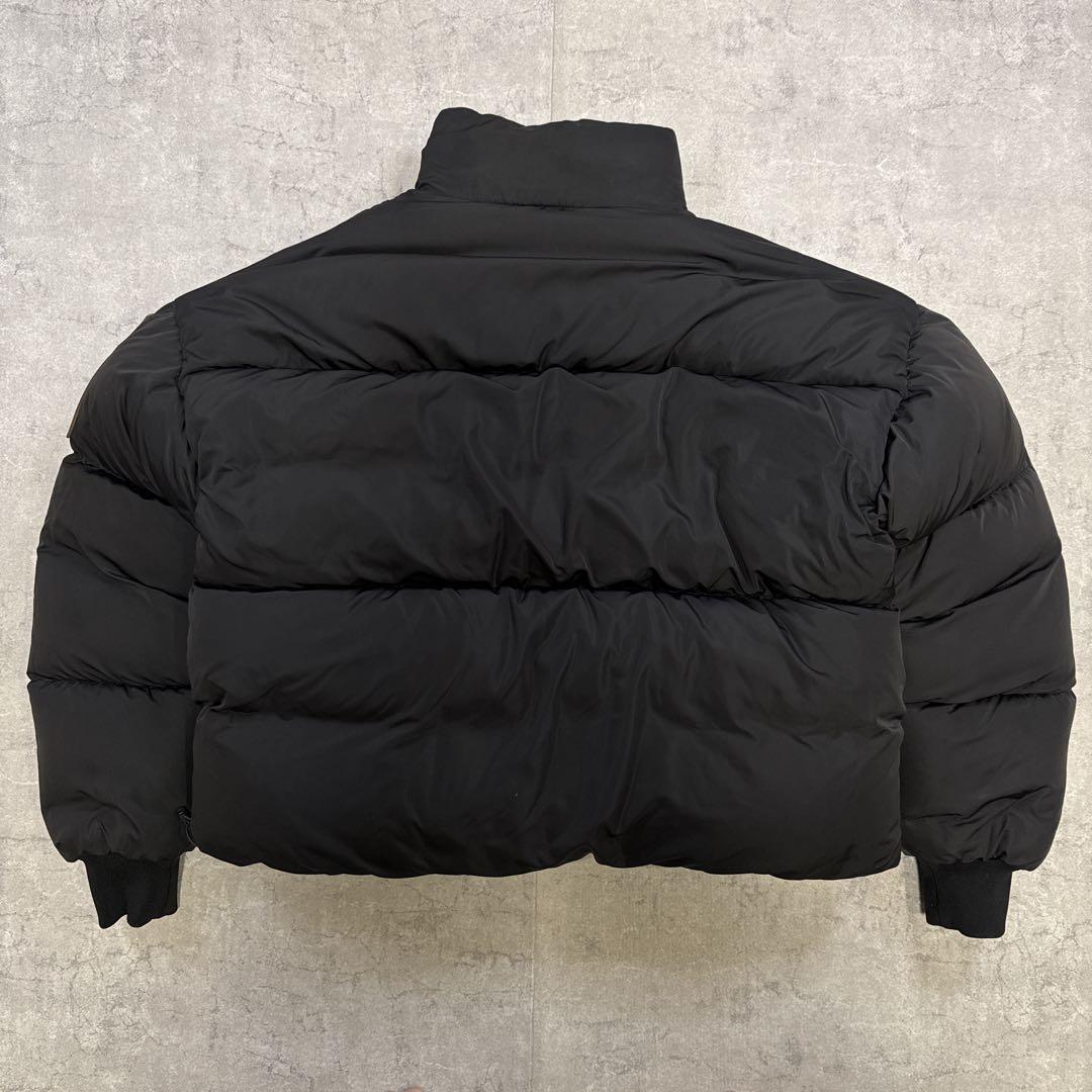 みーこ　ドロールドムッシュ 肉厚 ダウンジャケット 短丈 M 黒 吾亦紅