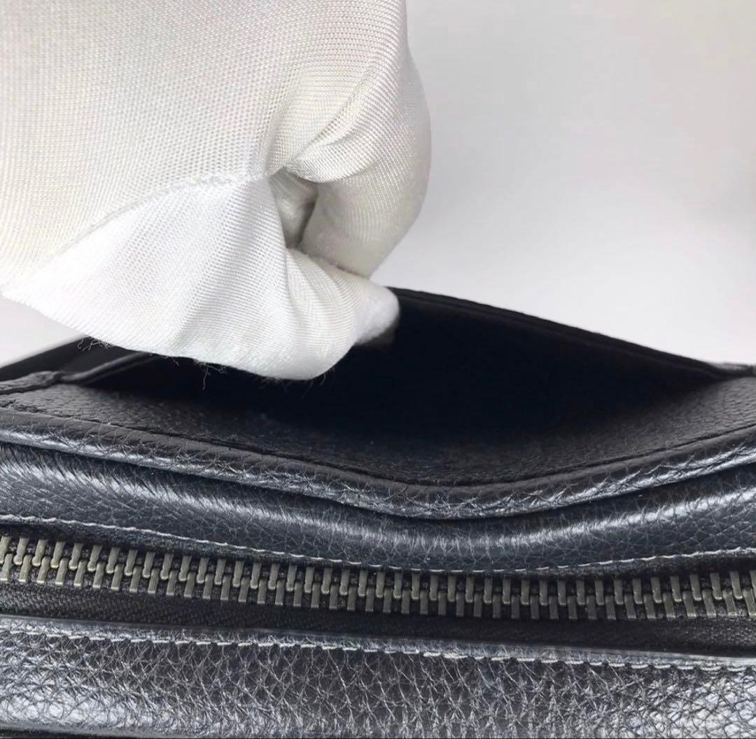 【美品】COACH コーチ クロスボディ メンズショルダーバッグ CC009 黒