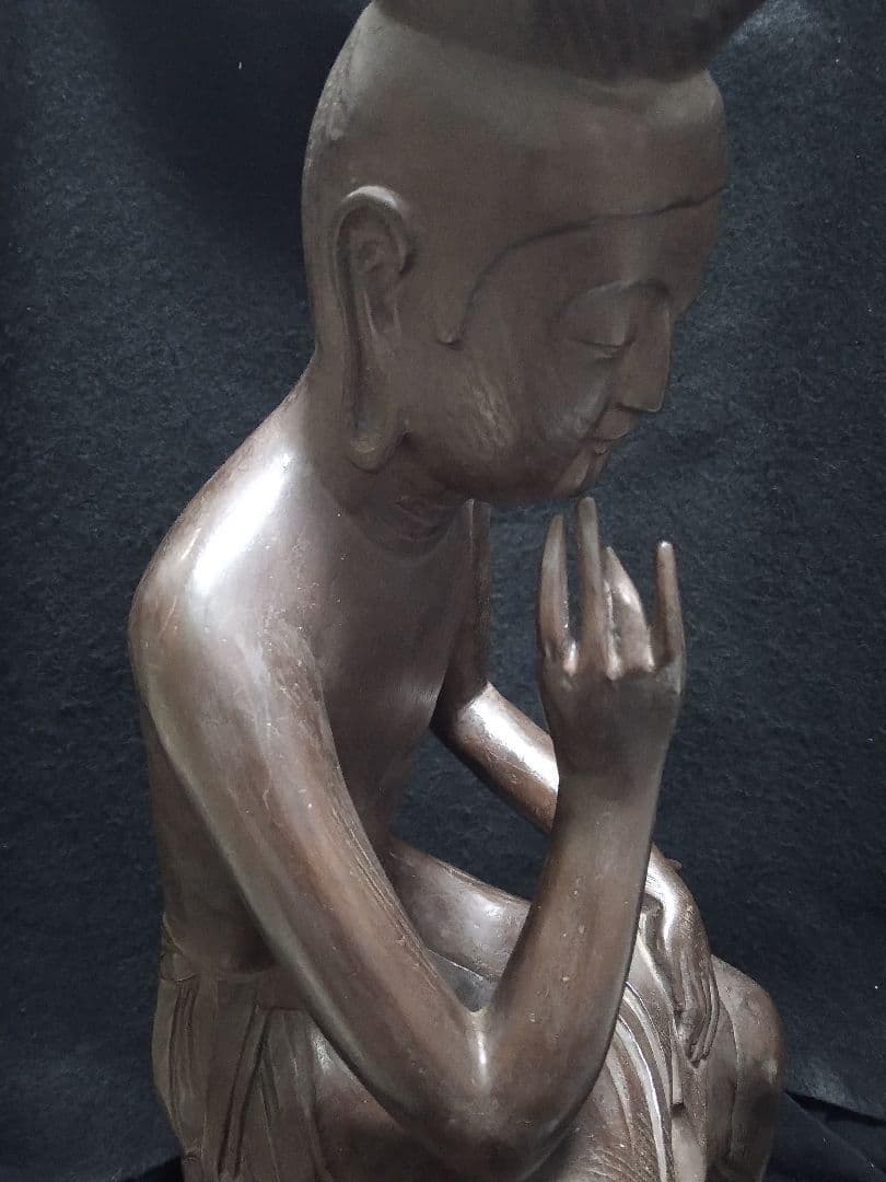 国宝彫刻第一号 広隆寺所蔵 「国宝 宝冠弥勒」 弥勒菩薩半跏思惟像 樹脂製