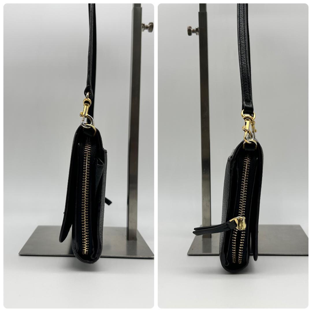 【極美品】 TORY BURCH ショルダーバッグ ウォレット マックグロー 黒