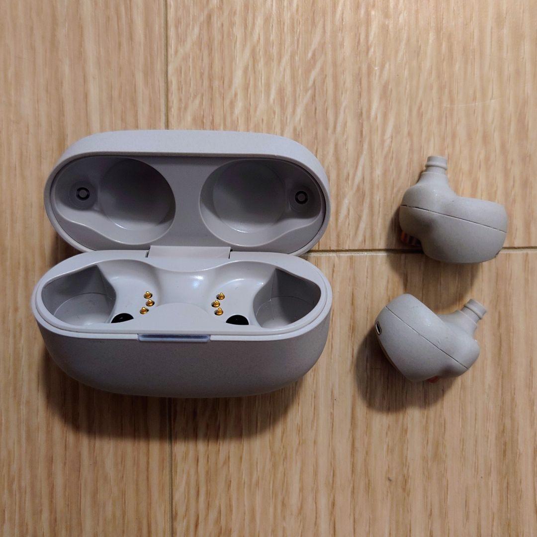 ソニー WF-1000XM4 バッテリー新品交換済 シルバー ワイヤレスイヤホン