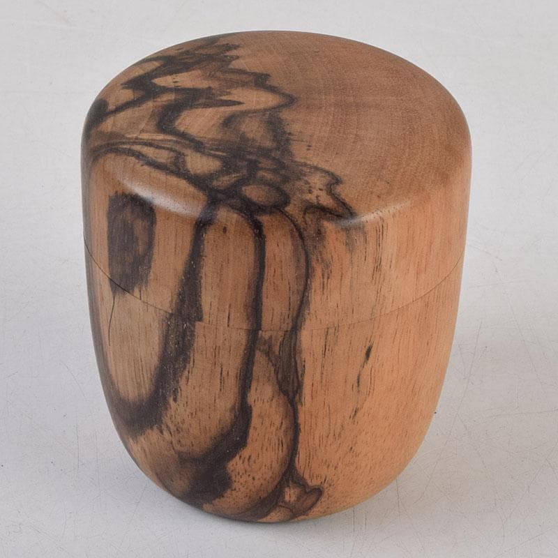 茶道具　天然木　黒柿製　棗　V　9048