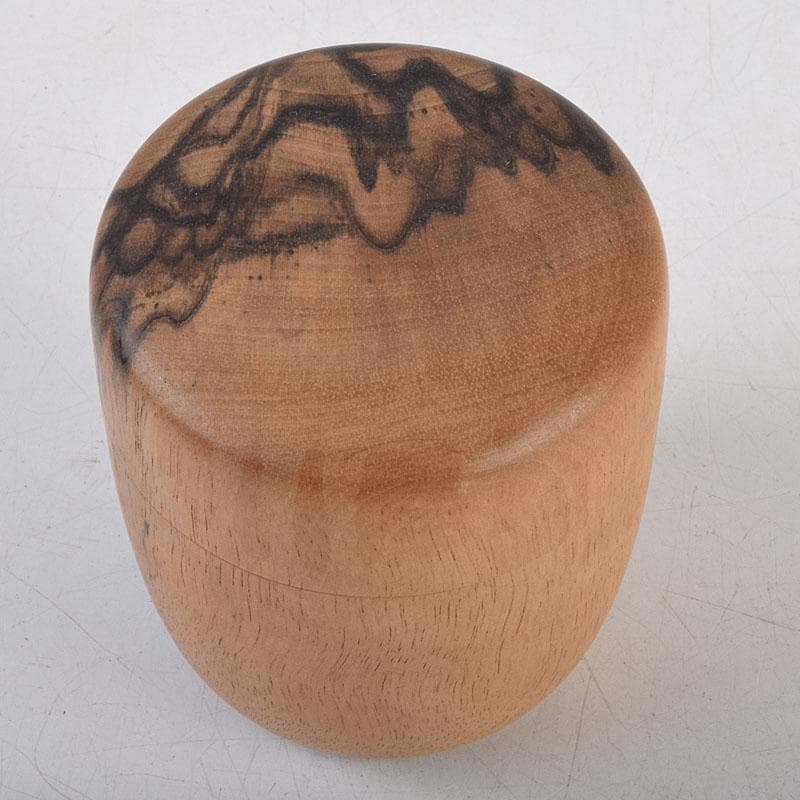 茶道具　天然木　黒柿製　棗　V　9048