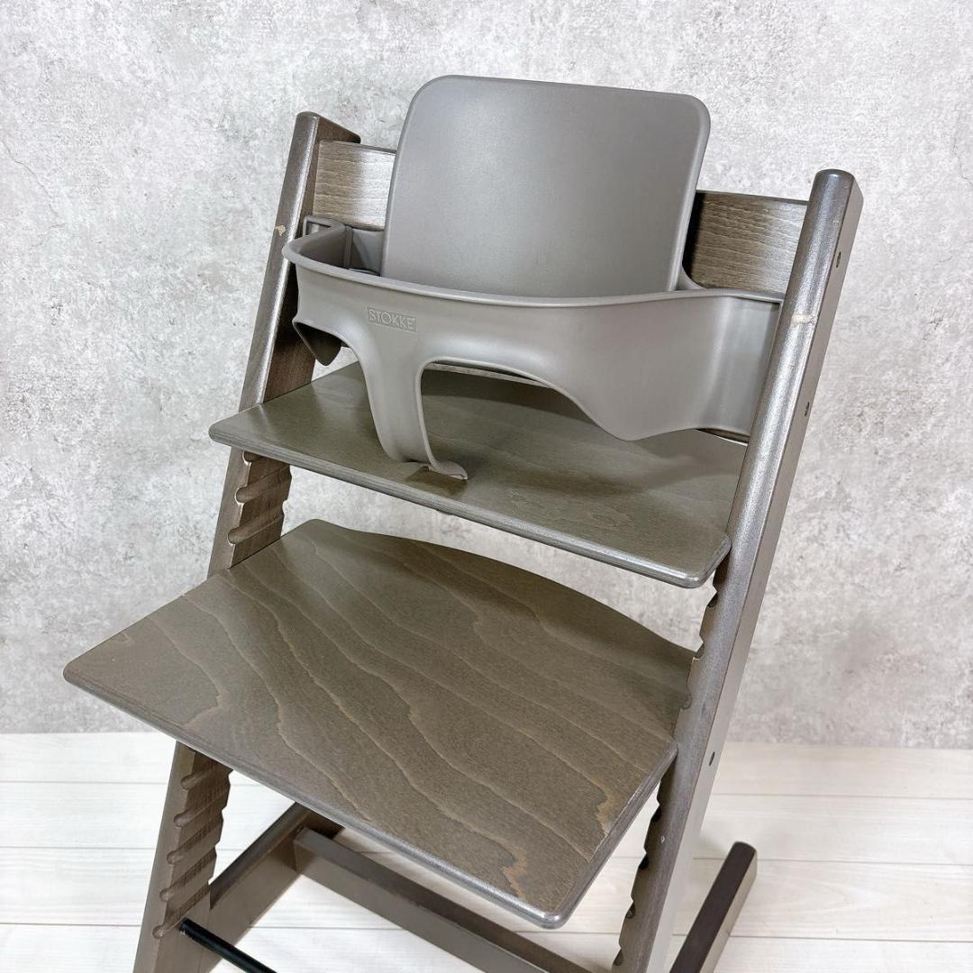 【美品】ストッケ トリップトラップ ベビーセット S/N 4 木製 ハイチェア