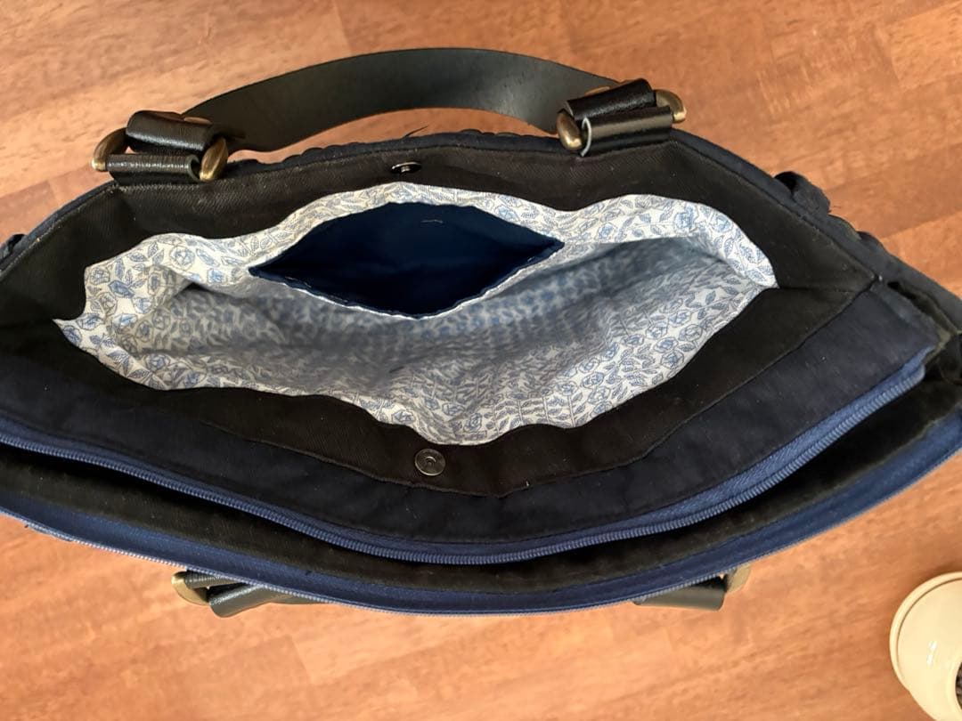 【ぽんぽこりん様】木工リング飾りバッグ＋ショルダー