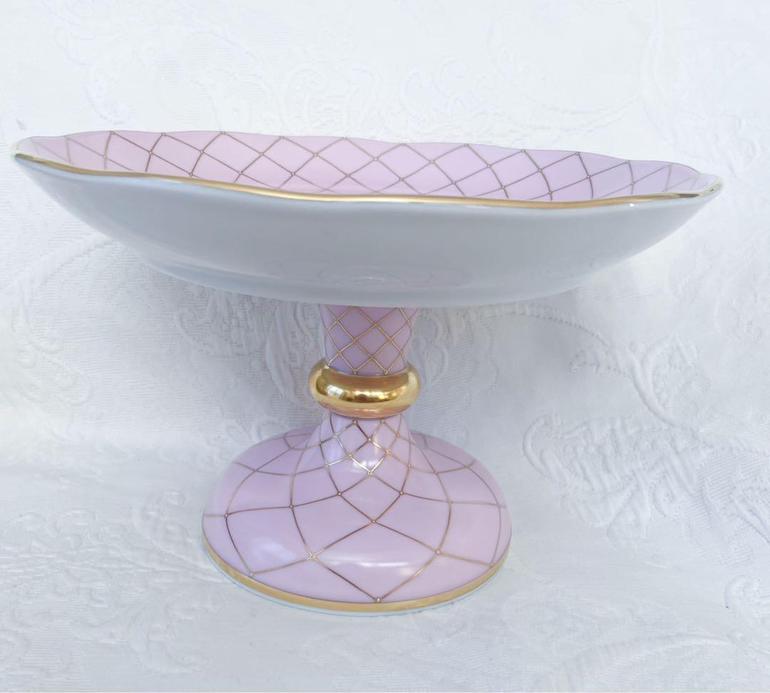 メモリアルローズ　ケーキスタンド　ヘレンド　未使用品