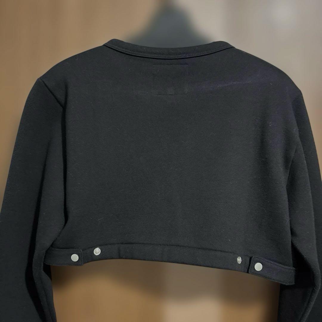 【新品タグ付き】アニエスベー　ブラック クロップド トップス 長袖　カーディガン