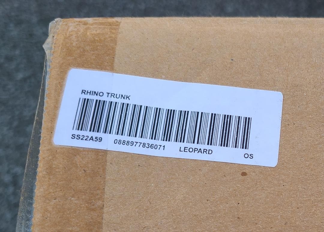 Supreme Rhino Trunk Leopard ライノ レオパード