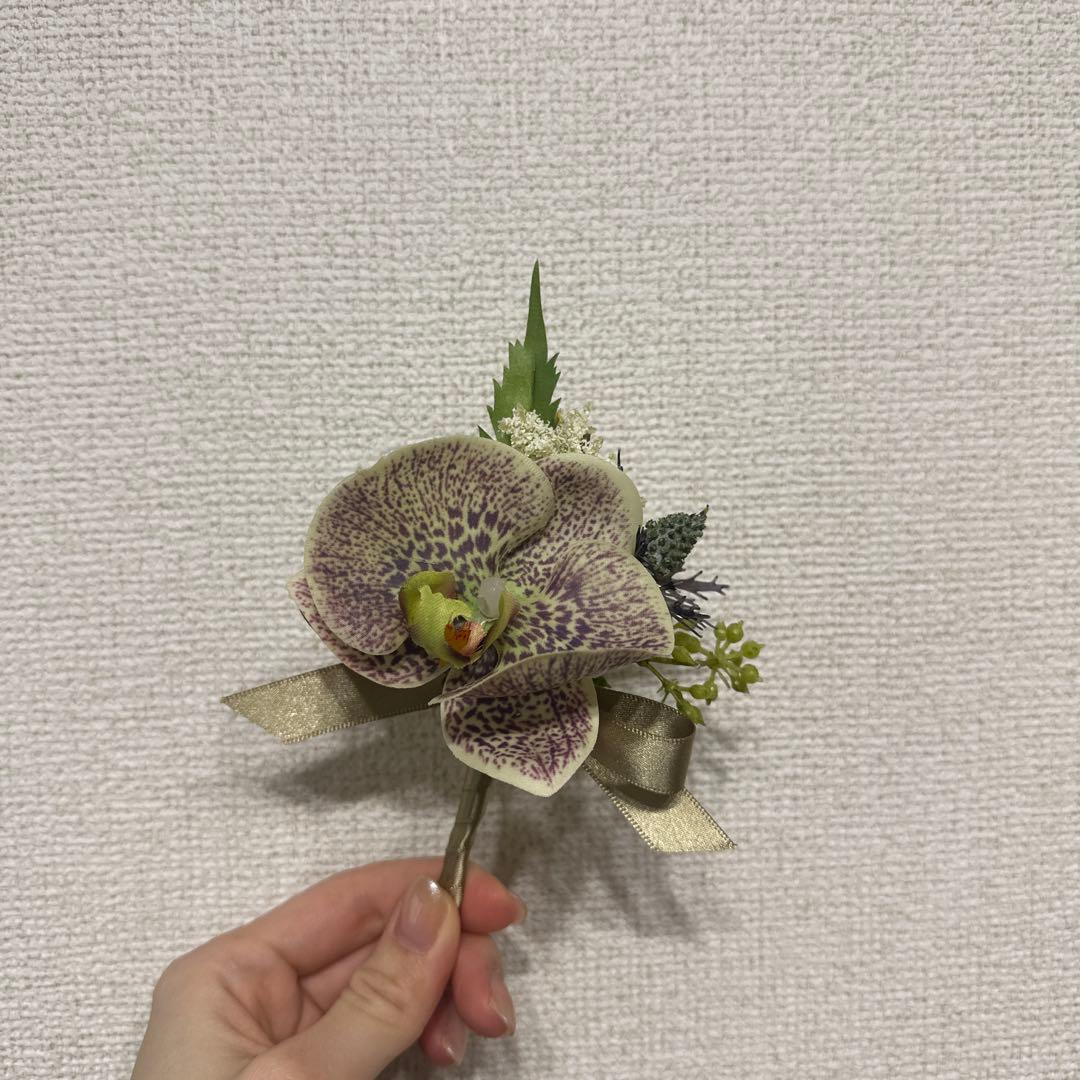 ウェディングブーケ アーティシャルフラワー ブートニア セット 結婚式