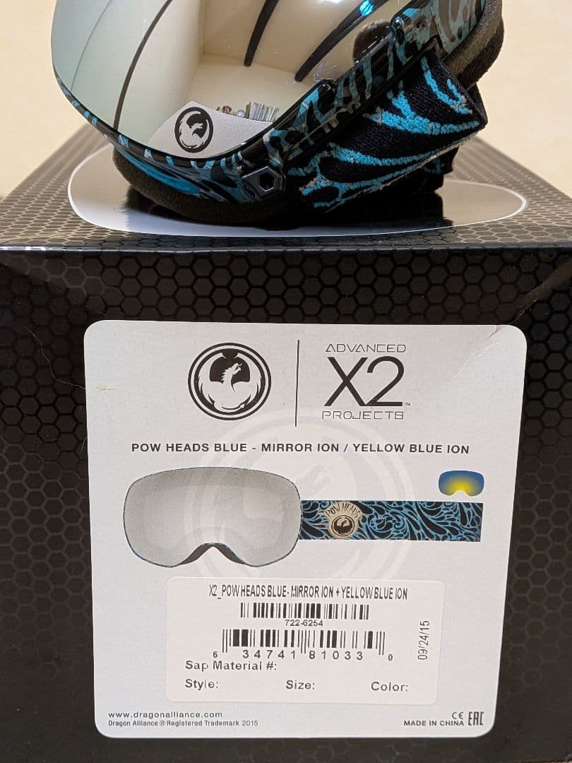 DRAGON X2ゴーグル ミラー レンズ